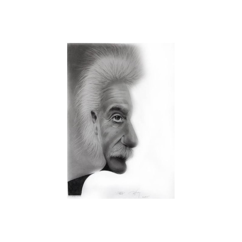 Portrait Albert Einstein - Double Face
