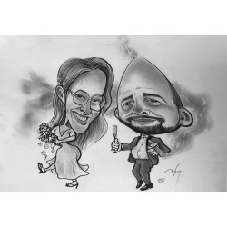 Caricature personnalisée  - Duo