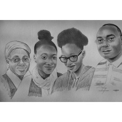 Portrait personnalisée  - Famille