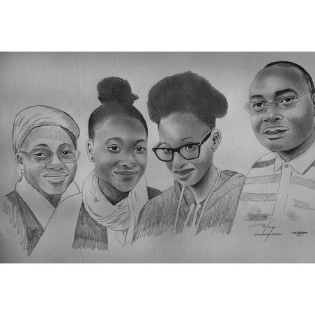 Portrait personnalisée  - Famille